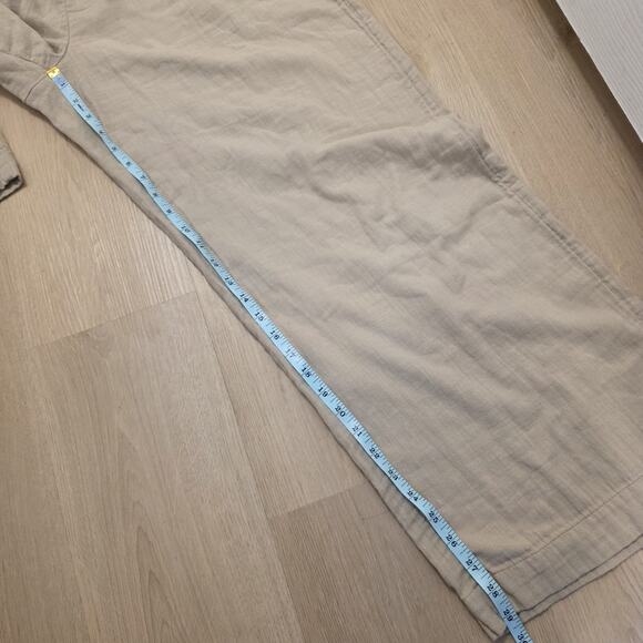 Old Navy Tan High Rise Wide Leg Gauzy Pull On Wide Leg Pants Size Large Tall - Picture 5 of 10